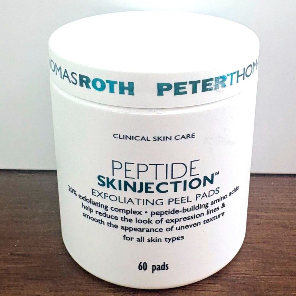 Peter Thomas Roth Peptide Skinjection Exfoliating Peel Pads 60 Pads NEW